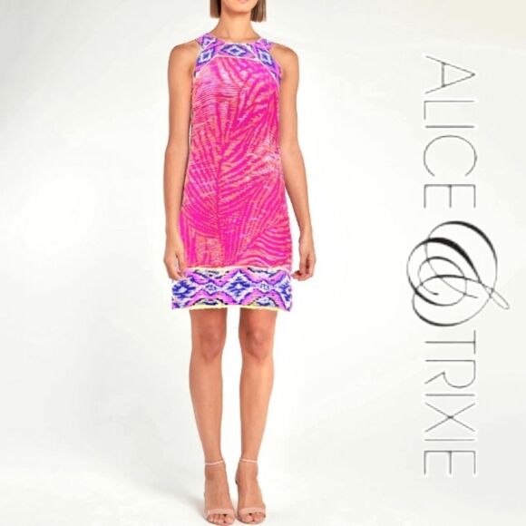 Alice & Trixie Silk Shift Dress - Picture 1 of 7